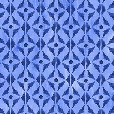 Blue Muse- Painterly Tile- Cornflower